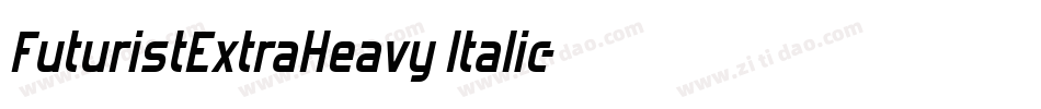 FuturistExtraHeavy Italic字体转换